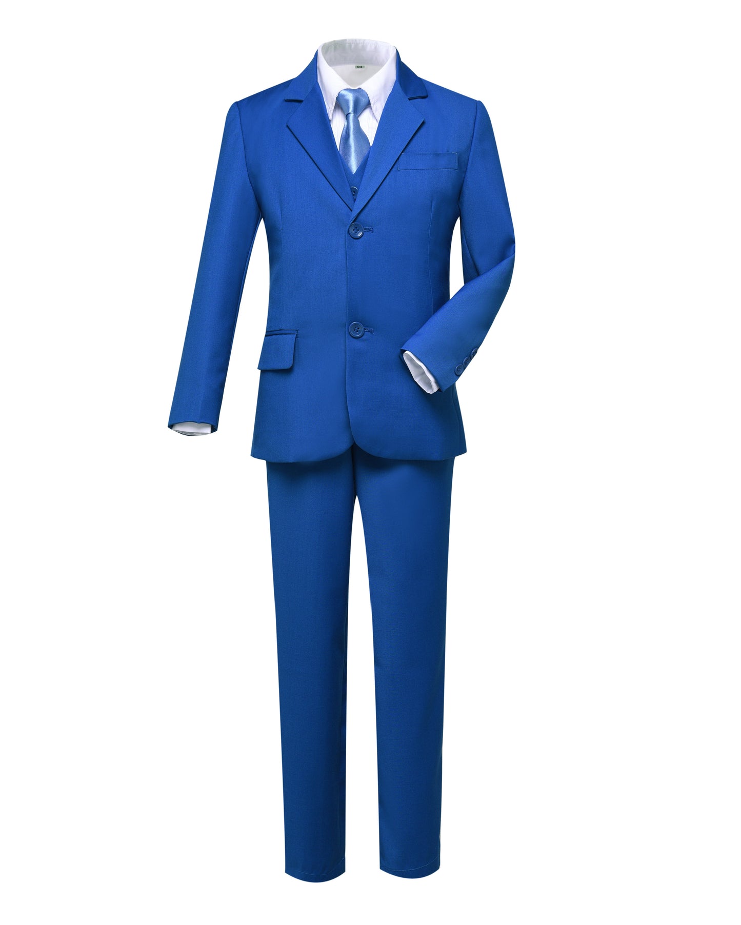 ly1692 Royal Blue Formal Classic 5 Piece Kids Boys Suits