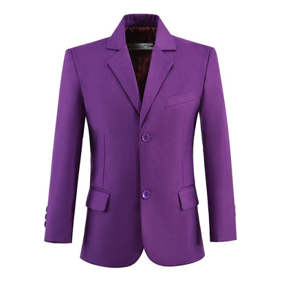 ly1681 Purple Kid Boys Classic 5 Piece Boys Suits