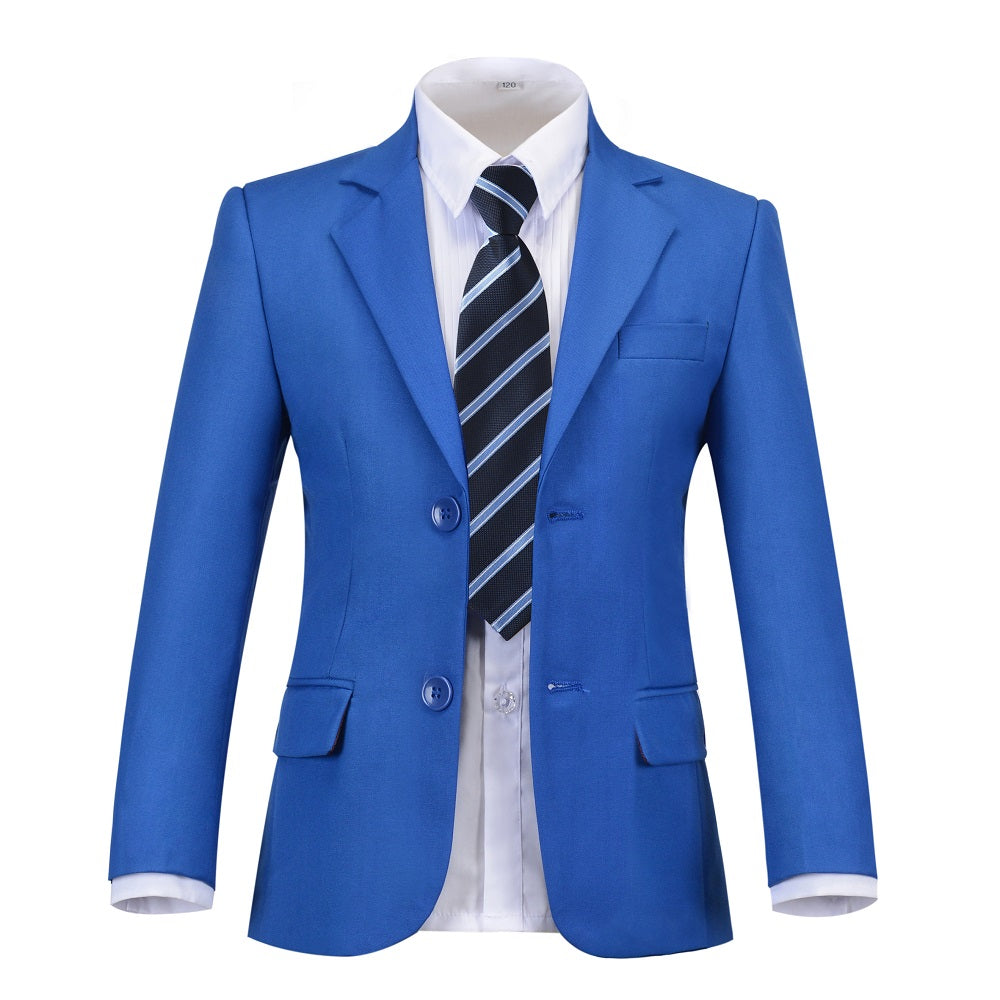 Royal Blue Boys Formal Fit Blazer, School Jacket