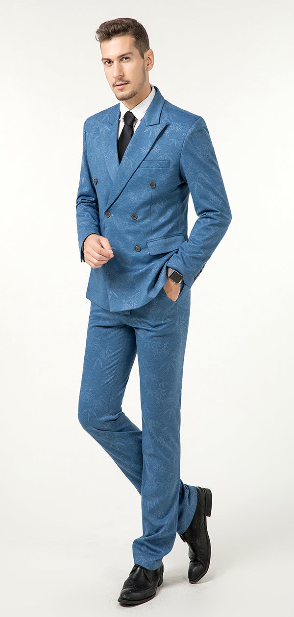 ly1708 Dusty Blue Formal Party Business Banquet 5 Piece Men Suits Online MS013