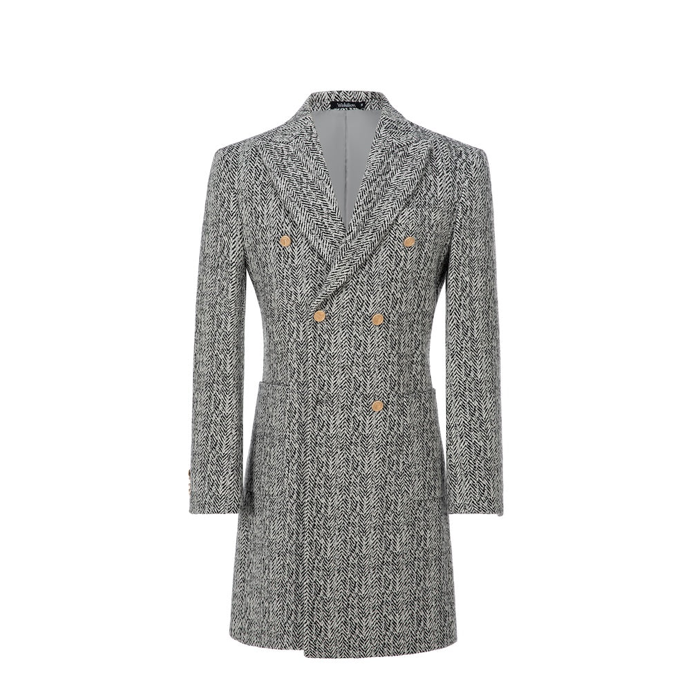 Slim fit classic wool coat with all the right detail and high quality craftmanship