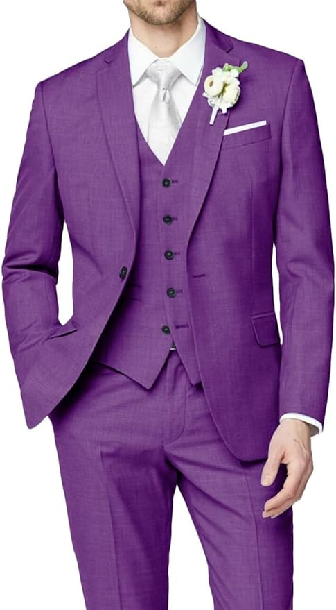 ly1167 Traje de hombre de 3 piezas para boda, padrinos de boda, graduación, negocios 