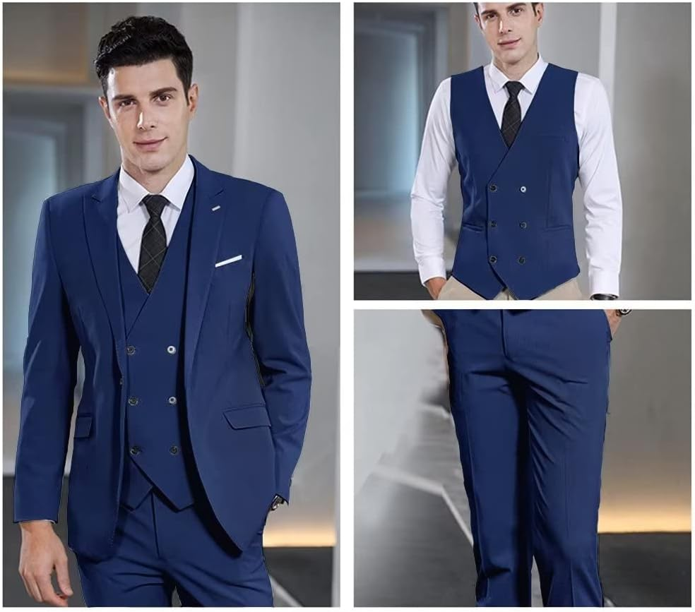 ly1170 Double Breasted Suit One Button 3 Piece Men's Suit