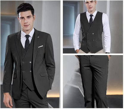 ly1170 Double Breasted Suit One Button 3 Piece Men's Suit