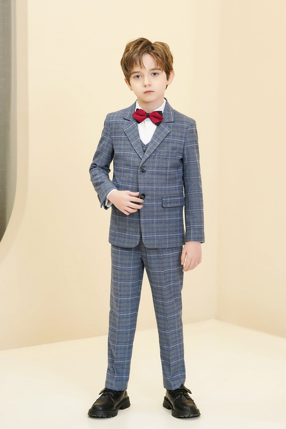 ly1298 Formal 5 Piece Boys Suits（MORE COLORS+)