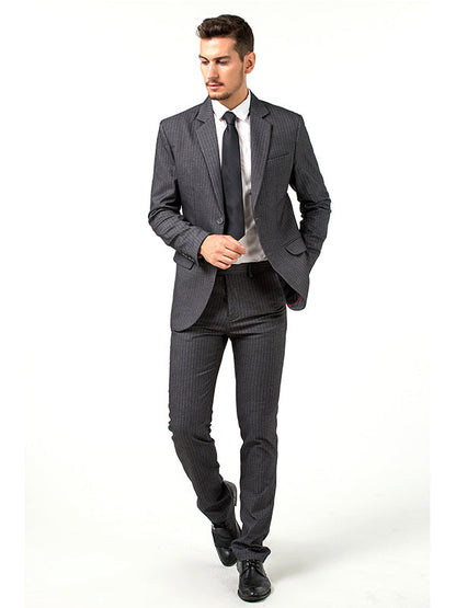 Gray Slim Fit Formal Party Business 4 Piece Men Suits Online MS010